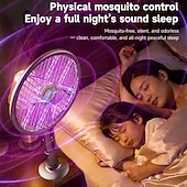 abordables Contrôle des Insectes Intérieur-Tapette à mouches électrique 2 en 1 &amp;Raquette anti-insectes, tueur de moustiques automatique avec laser de chasse &amp;Lampe UV, poignée extensible, tête pliable à 90° pour fixation murale, rechargeable