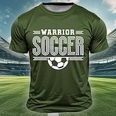 abordables T-shirts de sport et de gym-2026 International Soccer Cup Global Football Tournament Men's Warrior Soccer Text Graphic Half Ball Sporty Athletic Fan T-Shirt Short Sleeve Crew Neck Regular Fit Match Day Training Designer Clothing