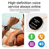 olcso Okosórák-okosóra nőknek, elegáns, kerek számlapú okosóra fitneszkövetővel, alvásfigyelővel, lépésszámlálóval, IP68 vízállósággal, barkács óralap, Android, iOS, iPhone, Samsung kompatibilis