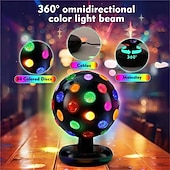 abordables Éclairage de scène-Projecteur LED rotatif à 360° pour scène disco, alimentation USB, idéal pour les DJ et les festivals. &amp;veilleuse décorative pour chambre, 1 pièce