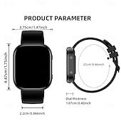 economico Smartwatch-Smartwatch per uomo e donna con 2 cinturini, fitness tracker con monitoraggio del sonno, quadrante personalizzabile, schermo touch da 1,88", tracker di attività impermeabile IP68 per telefoni Android