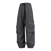 economico Pantaloni cargo-Per uomo Pantaloni Cargo Pantaloni casual Pantaloni da paracadute Pantaloni ad asciugatura rapida Coulisse Tasca Semplice Comodità Traspirante Lunghezza intera Quotidiano Casa All'aperto Vacanza