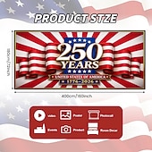 cheap 250th Anniversary-U.S. 250th Anniversary USA Garage Door Cover Patriotic Decoration for Independence Day, Perfect for Outdoor Celebration and Holiday Decor