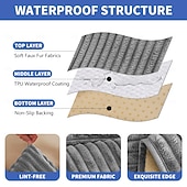 voordelige Bankhoes-100% waterdichte bankhoezen voor hoekbanken, antislip bankhoes voor honden, 2 stuks huisdierbankhoezen voor 2 L-vormige kussens, wasbare zachte bankhoes