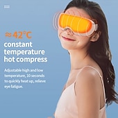 economico elettrodomestici-Maschera oculare a vapore intelligente portatile per occhi secchi, maschera oculare riscaldata con vapore caldo, massaggiatore oculare elettrico per alleviare la fatica, le occhiaie, favorire il