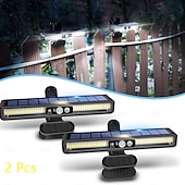 abordables Appliques d'extérieur-Lot de 2 appliques murales extérieures étanches, intelligentes et à détecteur de mouvement, avec 36 LED 5630 haute luminosité, 3 modes d'éclairage, lampes LED multifonctionnelles pour jardin, cour,