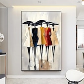 cheap People Paintings-Mintura Handmade Figure Oil Paintings On Canvas Wall Art Decoration Modern Abstract Pictures For Home Hotel Decor Rolled Frameless Unstretched Painting