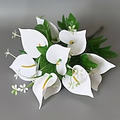 billige Kunstig blomst-2 stk. kunstige blomster til kirkegården til minnedagen, store, vedlikeholdsfrie gravsteinsdekorasjoner, egnet for alle årstider, ideelle for utendørs kirkegårder, minnehaller hjemme, gravsteder