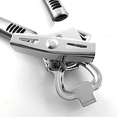abordables Utensilios de cocina y gadgets-Abrelatas/abrebotellas multifunción, lata multifuncional de acero inoxidable &amp;abrelatas ergonómico, resistente y seguro, 3 en 1. &amp;abrebotellas