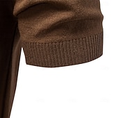 billige Klassisk poloskjorte for menn-Men's Polo Shirts Cable Knit Polo Casual Street Lapel Short Sleeve Basic Modern Vertical Stripes Lightweight Buttons Summer Spring Regular Fit White Brown Polo Shirts