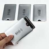 cheap RFID Card Holder-100 Pack RFID Blocking Sleeves Set, Credit Card Protectors or Passport Sleeves, Identity Theft Protection for Travel, Colorful Slim Card Holder for Wallets, Anti-Theft Shield