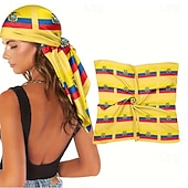 billiga 250:e årsjubileum-USA:s 250-årsjubileum, USA Kanada, världsfotbollsflagga, tryckt bandana för män och kvinnor, fyrkantig huvudduk, pannband, huvudband, utomhustillbehör för jublande fans