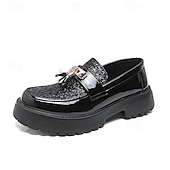 billige Loafers-Herre hvite glitter dusk loafers slip-on tykke såler pensko moteriktige formelle sko til bryllup, fester, banketter, skoleball og statement-antrekk