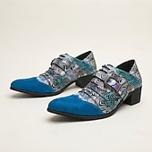 お買い得  オックスフォードシューズ-メンズ マルチカラー バックル ドレス ローファー エレガントなオックスフォード風シューズ スタイリッシュなパーティー、結婚式、ビジネス、イブニングウェア ファッションに敏感な男性のためのフットウェア