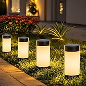 preiswerte Bodenlichter-4er-Set Solar-Gartenleuchten, wasserdichte Gartenwegleuchten, dekorative Solar-Bodenleuchten zum Einstecken, für den Außenbereich
