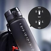 cheap Water Bottles-650ML Large Capacity Sports Water Bottle Leak Proof Colorful Plastic Cup Drinking Outdoor Travel Portable Gym Fitness Jugs Durable PC Material for Cycling, Running &amp; Fitness