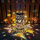 billiga Pathway Lights &amp; Lanterns-färgglad solcellslykta med kolibri, trädgårdspresenter för kvinnor och mammor, hängande utomhuslampor, vattentät dekorativ metalllampa för uteplats, gård, veranda, däck, bakgård, gångväg