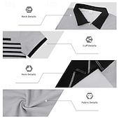 abordables Polo classique pour homme-Homme Chemise de golf Polo en Tricot Gaufré Occasionnel Affaires Classique Manche Courte Mode Moderne Couleur Unie Rayé Boutons Été Printemps Coupe régulière Blanche Bleu Roi Vert Kaki Gris Chemise
