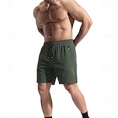halpa Rennot shortsit-Miesten Shortsit Rennot shortsit Athletic Short Tasku Joustava vyötärö Tavallinen Nopea kuivuminen Hengittävä Lyhyt Päivittäin ulko- Hiekkaranta Muoti Katutyyli Sininen Musta Mikrojoustava