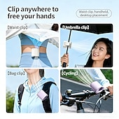 baratos Luzes e lanternas de acampamento-Ventilador de ar condicionado automotivo de encaixe, modelo 2026, com chips de resfriamento semicondutores de 16°C, 199 velocidades ajustáveis e display de LED. &amp;Ventilador portátil com rotação de