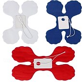  6 ks červených, bílých a modrých papírových girland na latte art, dekorace ke Dni nezávislosti USA, pamětní den, Den nezávislosti, Den práce