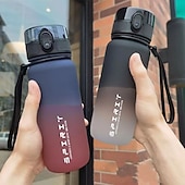 cheap Water Bottles-650ML Large Capacity Sports Water Bottle Leak Proof Colorful Plastic Cup Drinking Outdoor Travel Portable Gym Fitness Jugs Durable PC Material for Cycling, Running &amp; Fitness