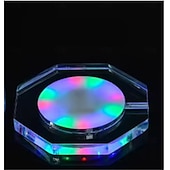 voordelige Decoratieve lichten-3 stuks LED-onderzetters van acryl voor cocktails, met een flitsende basis en ultradunne LED-verlichting, perfect als decoratie voor je bartafel.