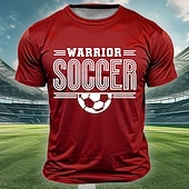 abordables T-shirts de sport et de gym-2026 International Soccer Cup Global Football Tournament Men's Warrior Soccer Text Graphic Half Ball Sporty Athletic Fan T-Shirt Short Sleeve Crew Neck Regular Fit Match Day Training Designer Clothing