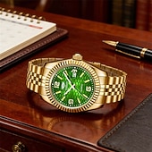 abordables Montres à quartz-Montre homme de luxe, cadran noir nid d'abeille, mouvement quartz bicolore or et argent en acier inoxydable, lunette cannelée, montre habillée avec date, bijou élégant à offrir.