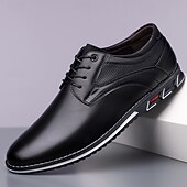 billiga Snygga snörskor-Herrbruna derbyskor, lätta och bekväma promenadskor med snörning, eleganta casualskor för män, kontor, vardagskläder, business casual och helgutflykter