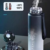 cheap Water Bottles-650ML Large Capacity Sports Water Bottle Leak Proof Colorful Plastic Cup Drinking Outdoor Travel Portable Gym Fitness Jugs Durable PC Material for Cycling, Running &amp; Fitness
