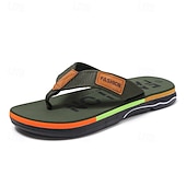 cheap Men's Slippers &amp; Flip-Flops-Men's Brown Flip Flop Sandals, Lightweight Casual Beach Shoes, Comfortable Island &amp; Cruise Style Footwear for Men, Perfect for Poolside, Vacation and Summer Outdoor Activities