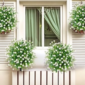  أشجار اصطناعية مزروعة في أصص مع أوتاد أرضية، وشجيرات كاميليا مقاومة للأشعة فوق البنفسجية، للاستخدام الداخلي &ديكورات خارجية في الصيف والخريف، ديكورات حفلات الزفاف في الحدائق المنزلية، ديكورات نباتات