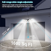 abordables Aplique de pared para exterior-Aplique de pared solar exterior IP65 resistente al agua, con sensor de movimiento inteligente de 4 cabezales, 222 LED, ajustable y giratorio, 3 modos de iluminación: jardín decorativo, patio, pared,
