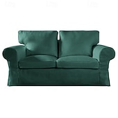 cheap Sofa Cover-2 Seat Sofa Cover or  2 Seat Sofa Bed Cover with Cushion Covers and Backrest Covers For Ektorp Couch Slipcover Washable Furniture Protector  LITB PRIME cover Ektcover