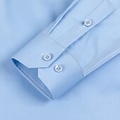 economico camicie da uomo no stiro-Per uomo Camicia Camicia elegante Camicia button-down Camicia non stiro Semplice Casuale All'aperto Blu Nero Bianco Rosa Manica Lunga Collo ripiegato Estate Primavera Abbigliamento Bottoni
