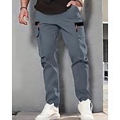 cheap Bottoms-Men's Outdoor Pants Cargo Pants Hiking Pants Trousers Summer Spring Autumn / Fall Outdoor Tailored Fit Waterproof Quick Dry Breathable Pants / Trousers Drawstring Pocket Elastic Waist Black Army Green