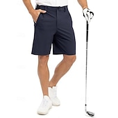 voordelige werk shorts-Voor heren Geklede korte broek Bedrijf Casual korte broek Golfshorts Zak Elastische taille Effen kleur Comfort Sneldrogend Knielengte Casual Buiten liiketoiminta Modieus Streetwear Zwart Marineblauw