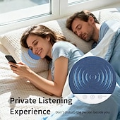 levne Reproduktory-Bluetooth 5.4 polštářový reproduktor, ultratenký bezdrátový reproduktor na spaní pod polštář, diskrétní osobní poslech pro spáče na boku, pomůcka pro spaní s hudbou, bílý šum &amp;úleva od tinnitu,