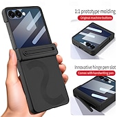 ieftine Carcasă Samsung-telefon Maska Pentru Samsung Galaxy Z Flip 7 Z Flip 6 Capac Spate și Protecție de Ecran PU piele