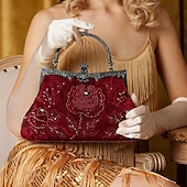 voordelige Accessoires en meer-Roaring jaren '20 Jaren 1920 Avondtasje Portemonnees The Great Gatsby Flapper Girl kralen Kostuum Dames Halloween Carnaval Maskerade Cocktailparty Retro themafeest Volwassenen Tas