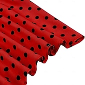 cheap Dresses-1950s Retro Vintage Rockabilly Midi Dress Swing Dress Flare Dress Short Sleeves With Belt Polka dots Fit &amp; Flare Swing Turndown Fancy Dress Women's Casual Dailywear Tea Party Adults' Dress Spring