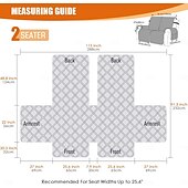 cheap Recliner Cover-Waterproof Recliner Couch Covers for Pets, Sofa Covers  Washable Reclining Sofa Cover Non-Slip Furniture Protector with Elastic Straps Pocket for Dogs