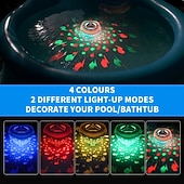 abordables Luces subacuáticas-2 luces flotantes LED RGB con forma de pez, resistentes al agua (IP67), ideales para estanques, jarrones y acuarios. Perfectas para fiestas al aire libre y como iluminación ambiental decorativa de