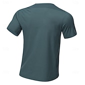 cheap Men's Casual T-shirts-Men's T Shirt Short Sleeve Shirt Tee Top Short Sleeve Crew Neck Summer Spring Solid Color Streetwear Stylish Leisure Quick Dry Slim Daily Outdoor Running Light Grey Top Tee for Men