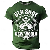  Herr Rolig Slang T-shirt Kortärmad T-shirt 3D-tryck Rund hals Skjorta Mode Dagligen Dagligen Gata Svart Rubinrött Sommar Vår Kläder S M L XL XXL XXXL