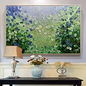 cheap Floral/Botanical Paintings-Mintura Handmade Textured Flower Oil Paintings On Canvas Wall Art Decoration Modern Abstract Pictures For Home Hotel Decor Rolled Frameless Unstretched Painting