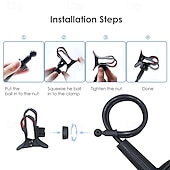 economico Supporti per telefono-Confezione da 3 supporti flessibili a collo d'oca per cellulare da letto - Supporto per cellulare con braccio lungo girevole a 360°, supporto a clip per testiera, scrivania, cucina, supporto per