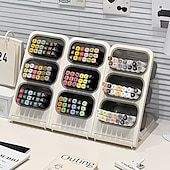 preiswerte Aufbewahrung &amp; Organisation-2 Schreibtisch-Aufbewahrungsboxen, Stiftehalter mit großem Fassungsvermögen, schräge Stiftebehälter für Schülerschreibtische, Organizer für Bürobedarf und Marker, Schreibtisch-Aufbewahrungsregale