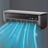 preiswerte Desktop-Lüfter-Wandmontierter Verdunstungsluftkühler, persönlicher Klimaventilator mit Eisnebel für Küche und Haushalt, platzsparender Ventilator mit Luftbefeuchter für Zuhause und Büro, leiser Betrieb